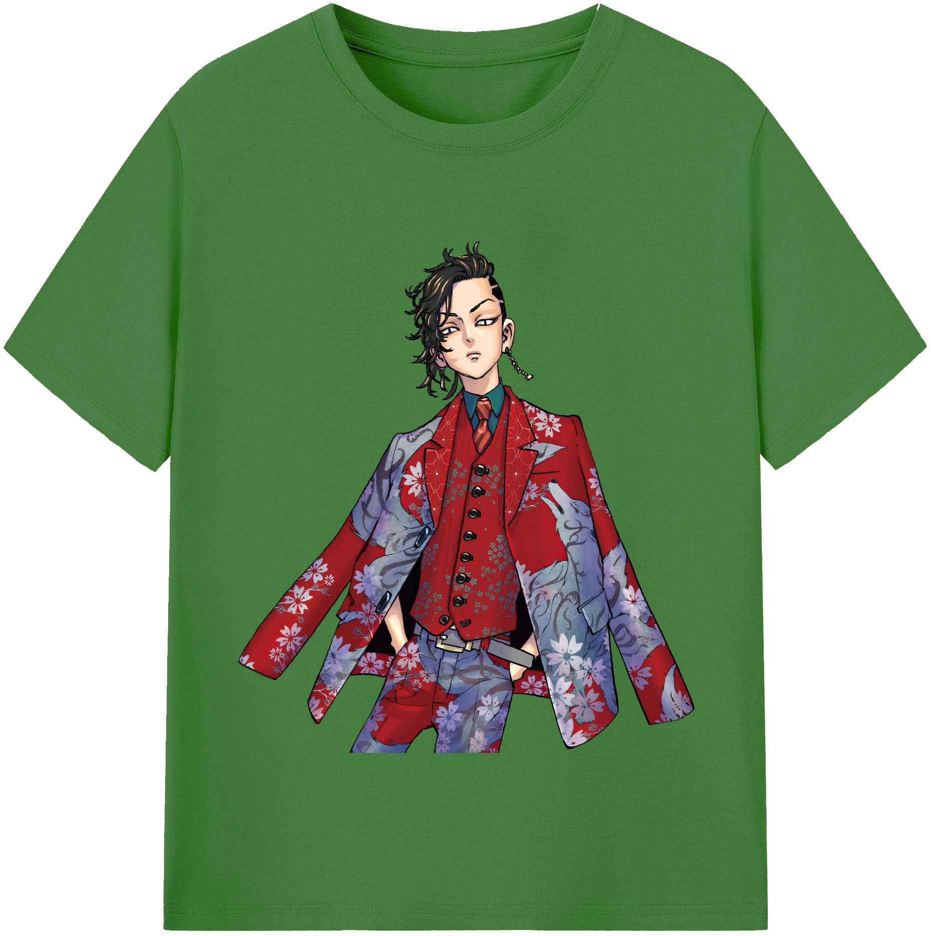 （画像用） 東京リベンジャーズ Tokyo Revengers レディースカジュアルプリントTシャツ（綿100％）
